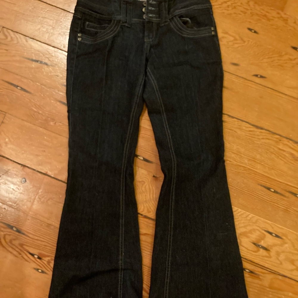y2k Dark denim BoomBoom flare jeans